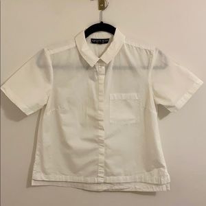 White button down shirt size 4